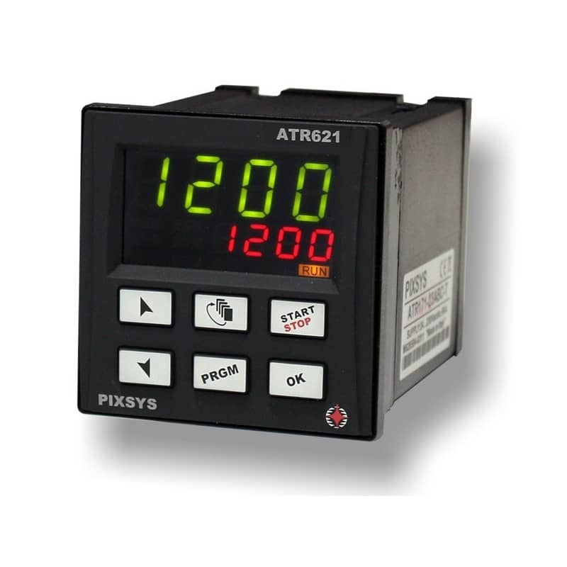 Pixsys ATR621-12ABC | Programmer/temp. Contr. 15 Cycles 72x72 4+4 Digit 1 Ai-2 Rl-ssr-24/230v Repair Service-0