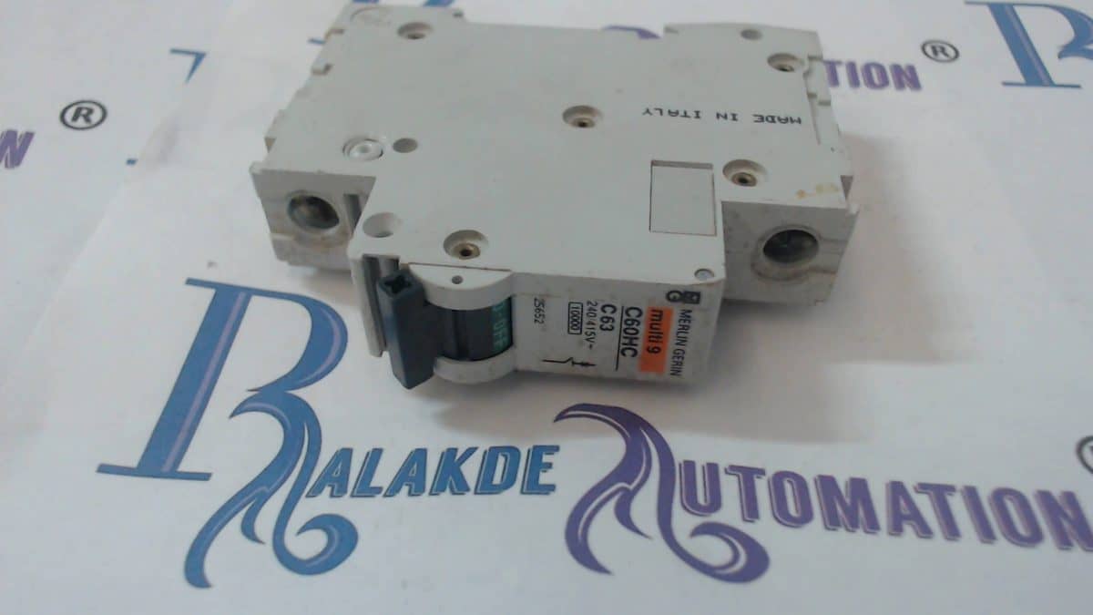MERLIN GERIN SCHNIEDER C60HC 63A MCB BREAKER 63 AMP TYPE C (USS) MULTI 9 1 POLE-0