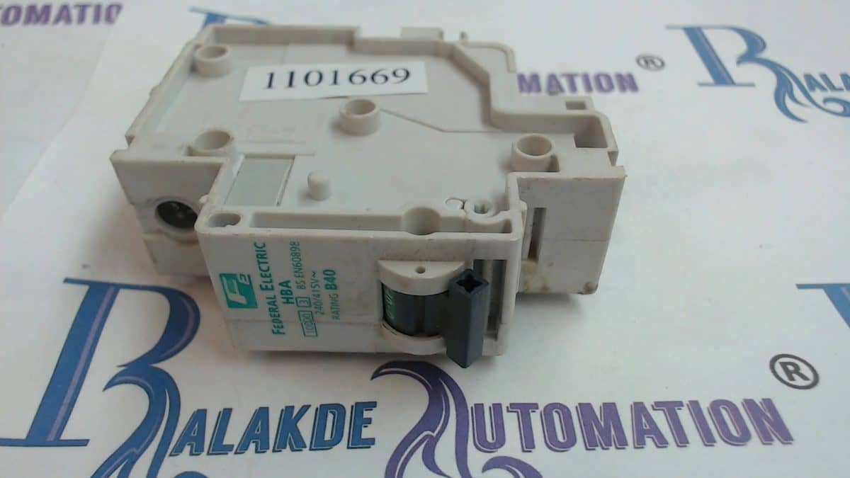 Federal Electric MCB 40 Amp Type HBA Stablok (USS)-0